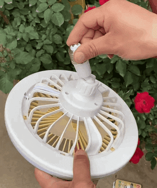 Ampolleta ventilador con control remoto