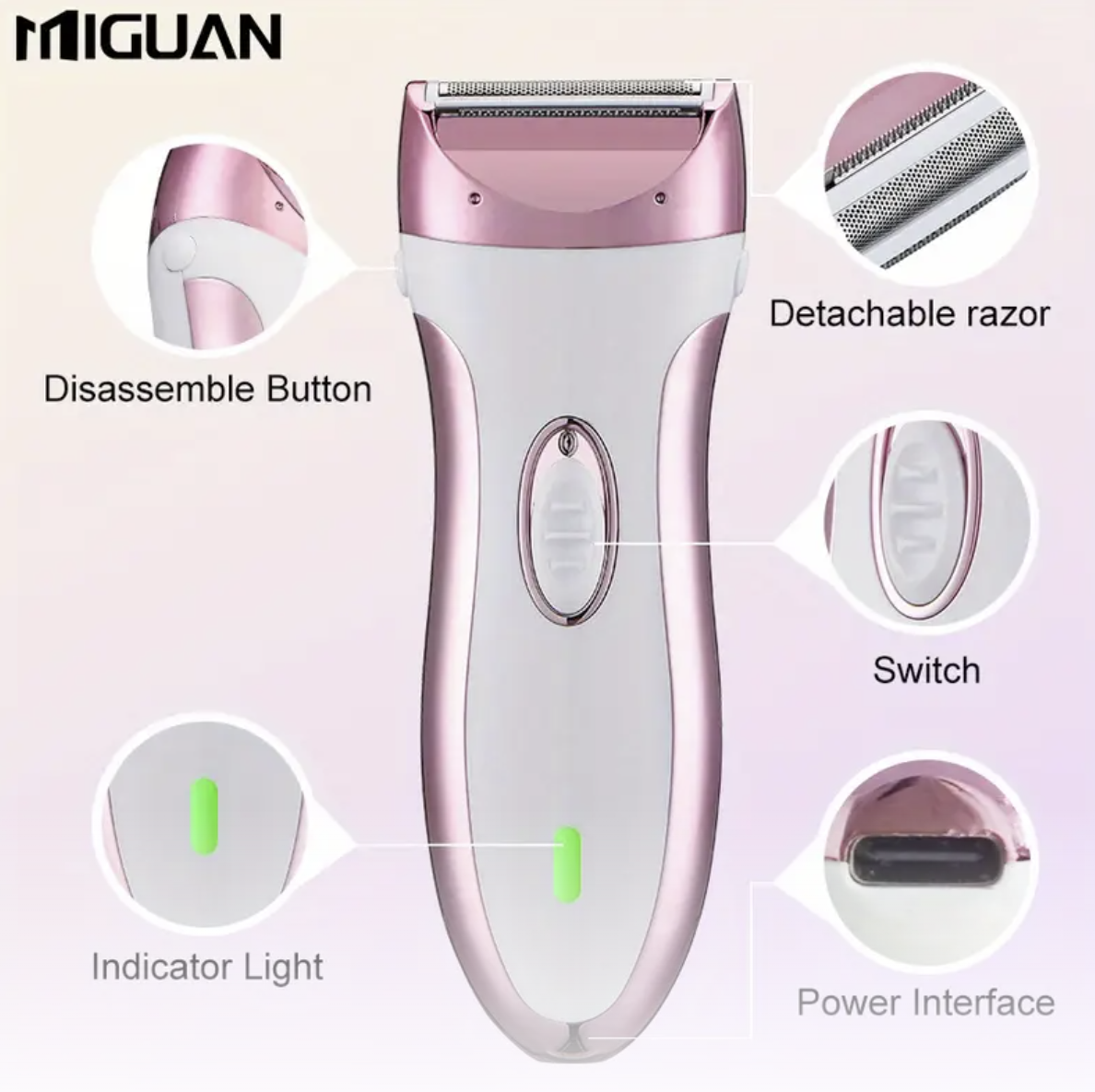 Maquina depiladora para mujer